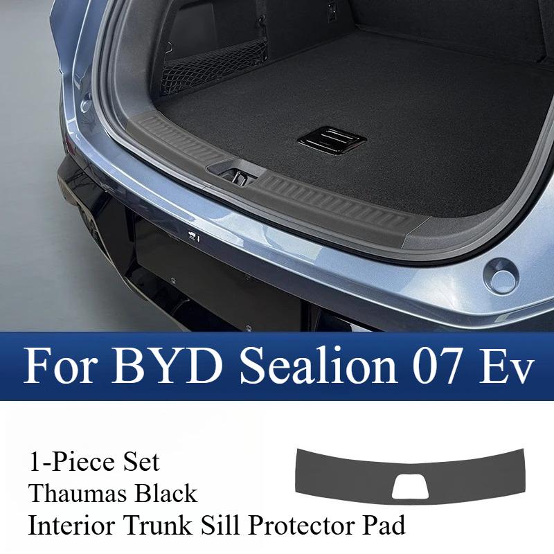 For BYD Sealion 07 Ev Threshold Strip Leather Threshold Kick Pad Welcome Pedal Protection Decoration Modification Accessories