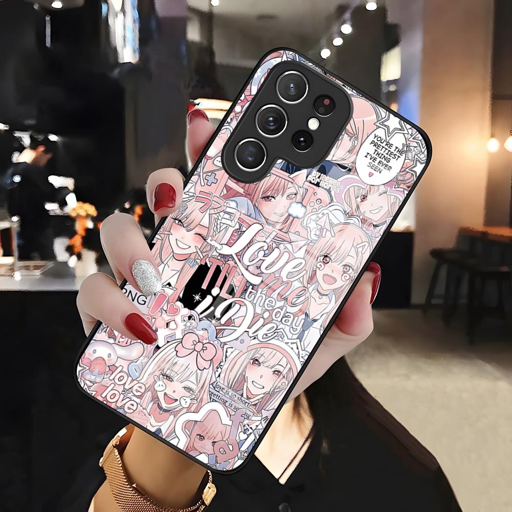 Kitagawa Marin Phone Case For Samsung S26 S25 Edge Ultra 24 23 22 21 Ultra Plus Fe A55 56 15 4G 5G Glass Cover
