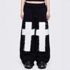 Street Hip Hop Cross Letter Embroidered Sweatpants Loose Wide Leg Pants Men Women