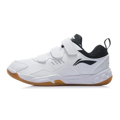 Li Ning Badminton Training Low-Top Running Shoes Kids Shoes White Black AYTR028-1