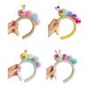 Caterpillar Headband Girls Plush Texture Cartoon Shape Rich Color Makeup Wash Face Hair Hoop Hair Fixing Accessory