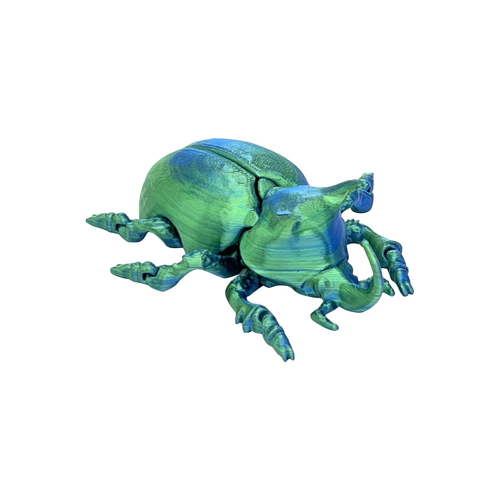 

3D-печатные игрушки-жуки, креативные игрушки для украшения рабочего стола, развивающие куклы, подарки для нее/него, игрушки для взрослых с СДВГ, игрушки для любителей насекомых One Size зелёный