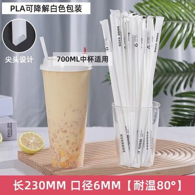 ZISIZ High-Temperature PLA Biodegradable Disposable Straws