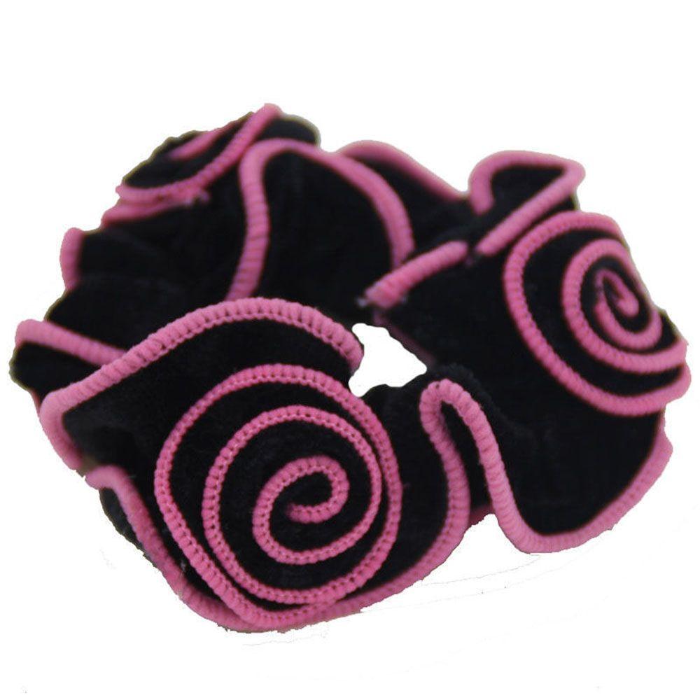 New Headbands Flower for Women Ponytail Holder Hairclips Hair Ring Velvet Hair Rope Elastic