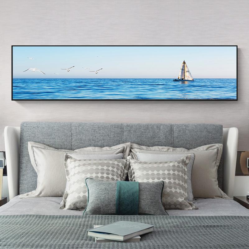 Sailboat Canvas Painting Landscape Posters and Prints Sea Boat Wall Art Pictures for Living Room Home Decoration Cuadros No Frame