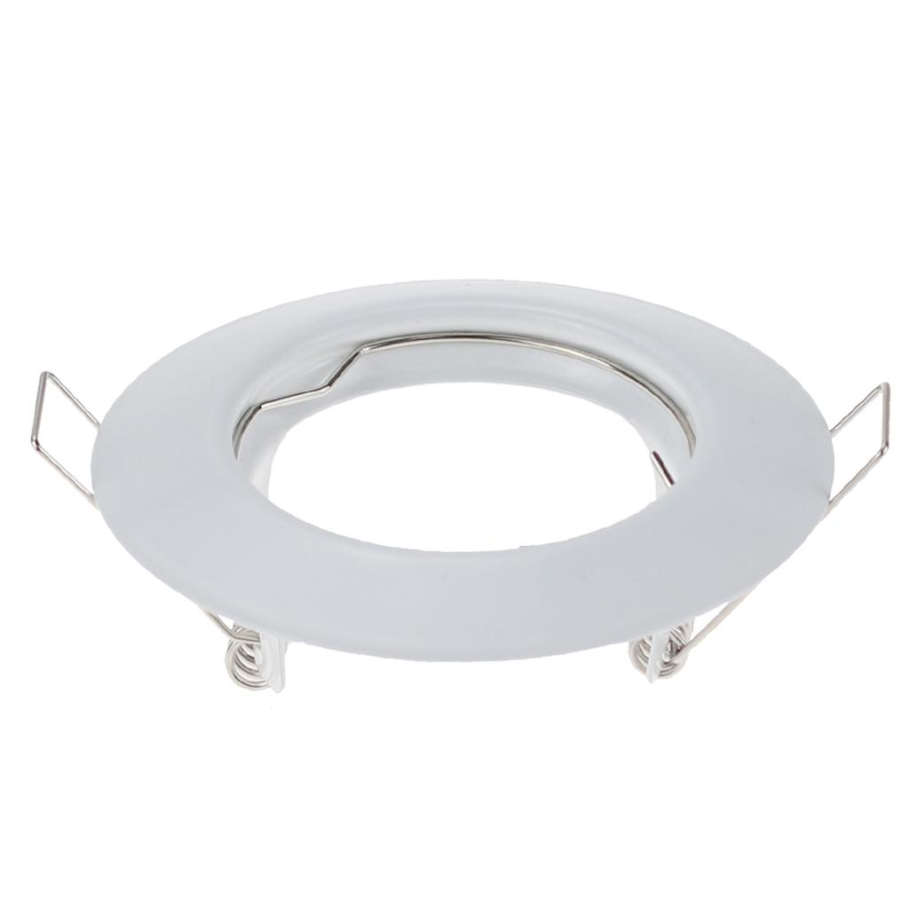 10PCS Recessed LED Spotlight Frame Satin Nickel White Black Chrome Fitting Suit for GU10/MR16 Bulb Downlight Fixture