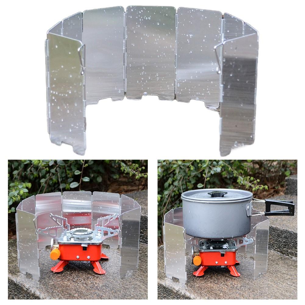 Camping Cooking Stove Windscreen Carry Bag Folding Windshield Portable