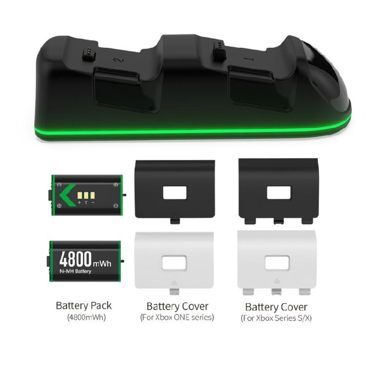 Double Slot Charging Stand Versatile Charging Solution Small Double Controller Chargers for  Gaming Controllers