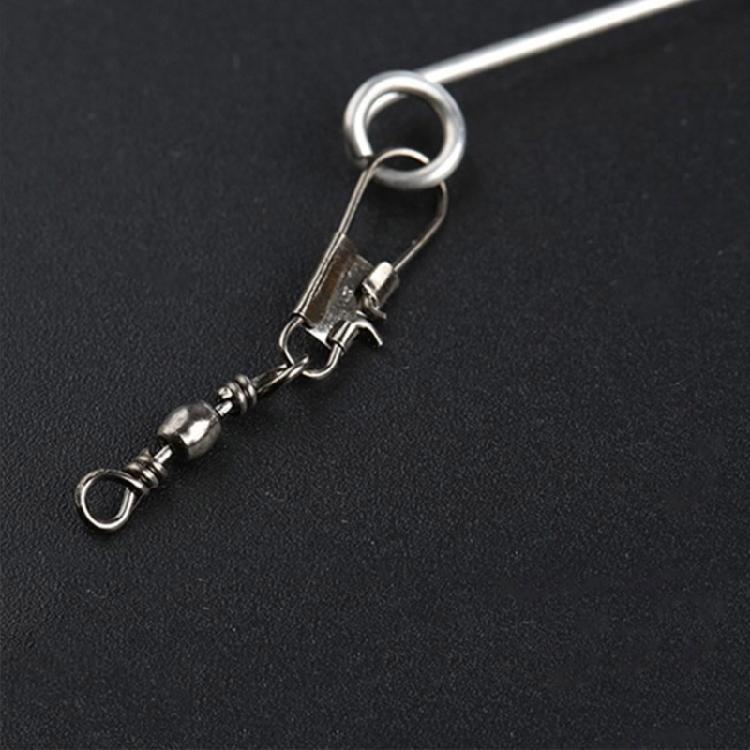 Eisangeln Automatischer Hakensteller Angelhaken Automatisches Angelgerät Edelstahl Federn Geladen Schnellhaken