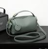 Large Capacity Commuter Boston Bags Fashion Women 2025 New Crossbody Soft Leather Pillow Bag Women's Bag Portable Shoulder