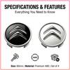 4Pcs 60MM Car Wheel Hub Center Caps Dust-Proof Snap-On Wheel Cover For Citroen C1 C3 C4 C5 C6 2CV VTS Picasso Cross Cactus RD3 C4L DS3 DS4 DS5