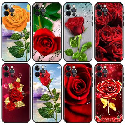Funda de teléfono de flores de rosas de lujo para iPhone Samsung Galaxy Redmi Xiaomi Oppo OnePlus Note SA 7 8 9 10 11 12 13 14 20 21 22 23 53 54 Pro Max Plus Ultra