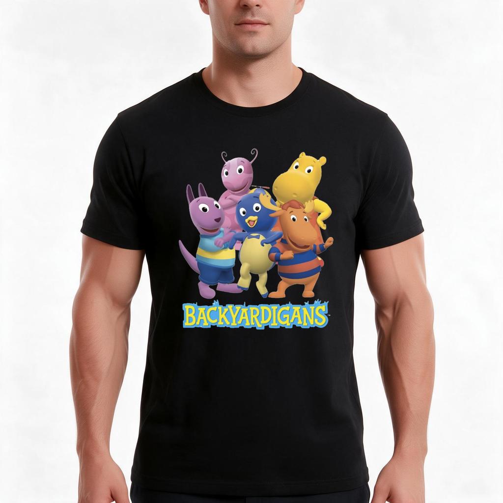 Backyardigans Classic Tshirt Summer Casual Cotton Tee Oversized Streetwear Tops Vintage Graphic Print Unisex Unisex Unisex