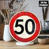 Vintage Metal Sign 50th Anniversary Wall Art Retro Decor Gift