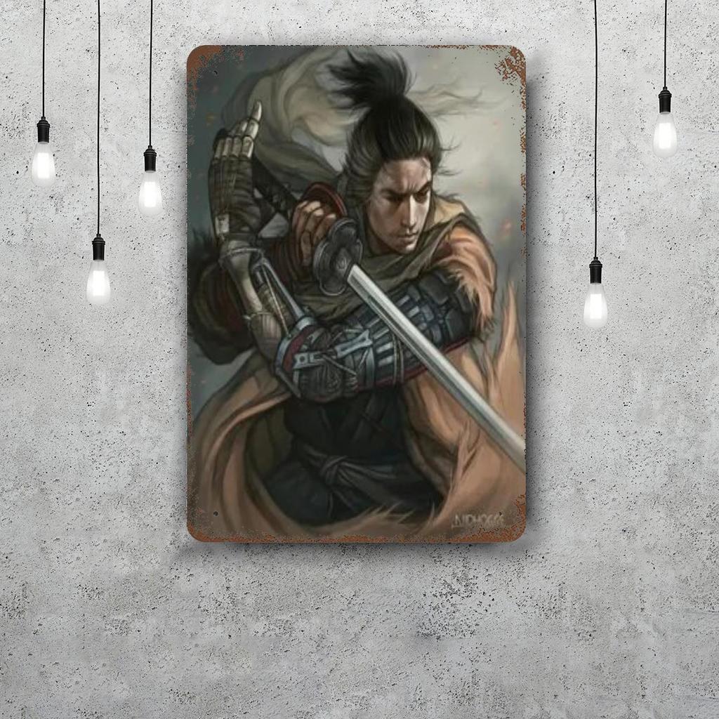 Sekiro Vintage Tin Sign Home Decor Wall Decor Art Wall Mural Room Decoration Decor Retro Metal Sign Plate Bar Posters