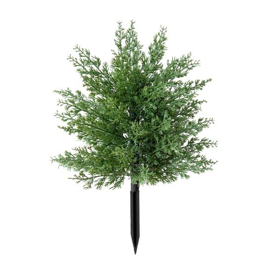 Artificial Pine Topiary Realistic Faux Pine Bushes Artificial Greenery with Spike Christmas Topiary
