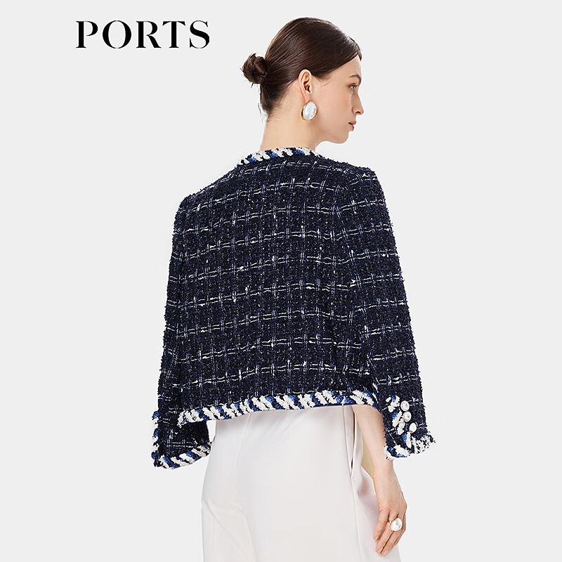 Ports Women's Blended Wool Round Neck Jacket