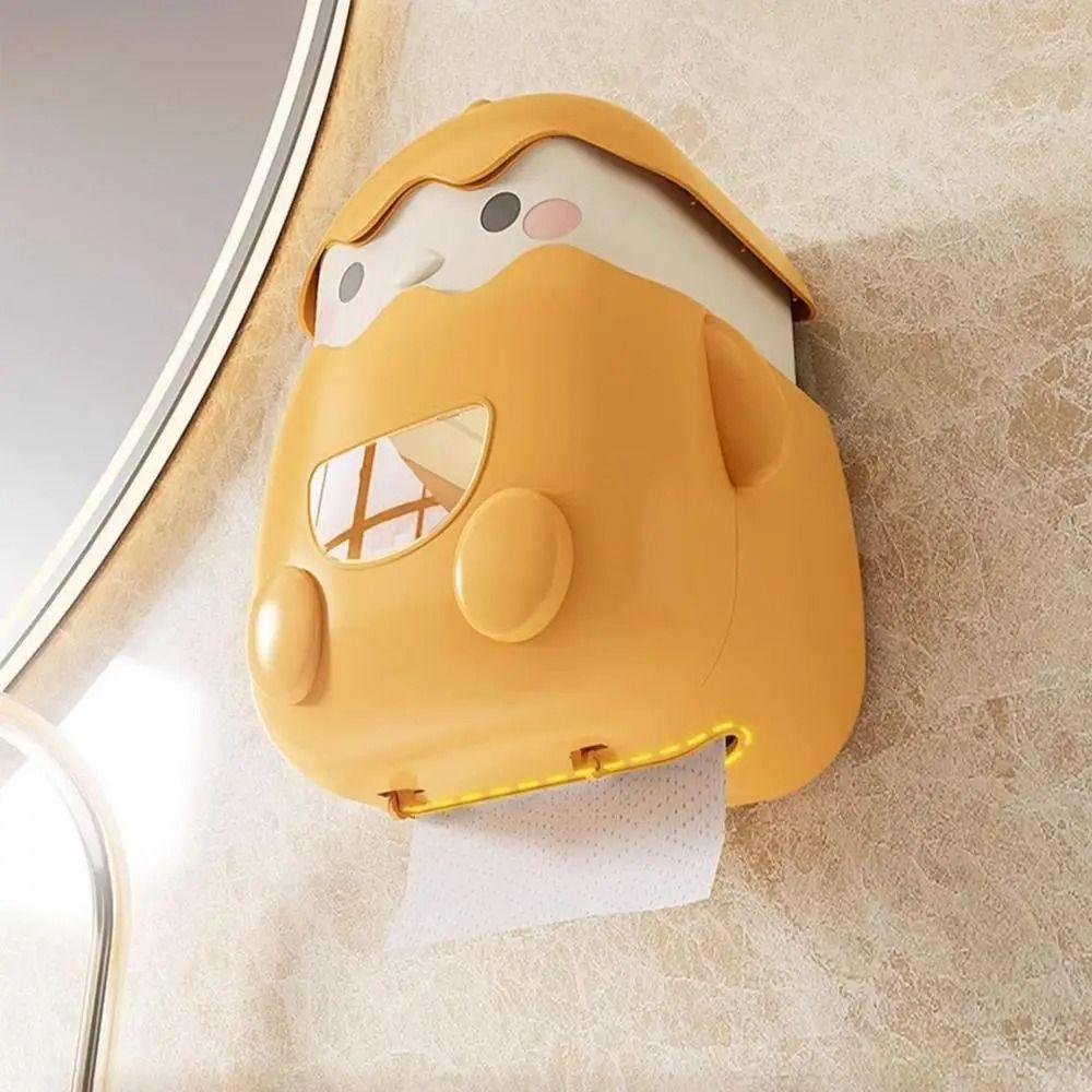 Chick Shape Wall Mounted Tissue Holder Waterproof Toilet Paper Container  Household