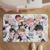 Manga-Tamon-kun Ima DocchiS Floor Mat Soft Non-Slip Bath Mat, Bedside Carpet, Absorbent Doormat for Home
