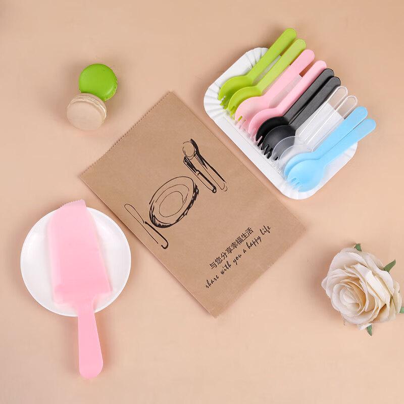 Fánshùn Disposable Kraft Cake Tableware Kit