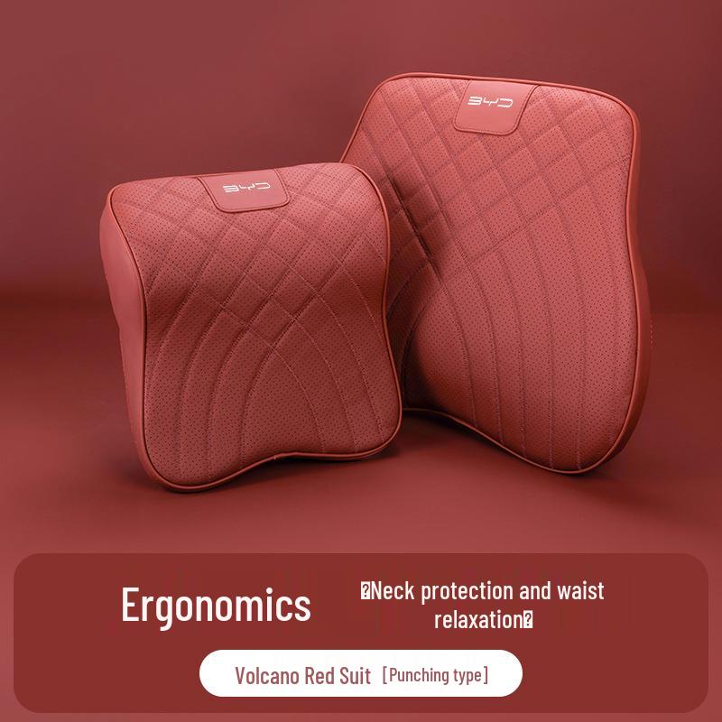 Car Neck Pillow & Waist Cushion for BYD Han EV, Qin Plus DMI, Tang, Song: Headrest & Interior Decor.