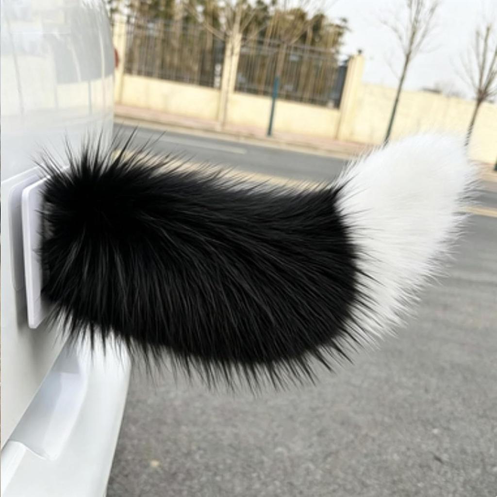 Remote Control Electric Car Tail, Fuzzy Tail Car Decoration, Rechargeable Plush Animal Moving Tail, Self Adhesive Electric Animal Tail Car Decor