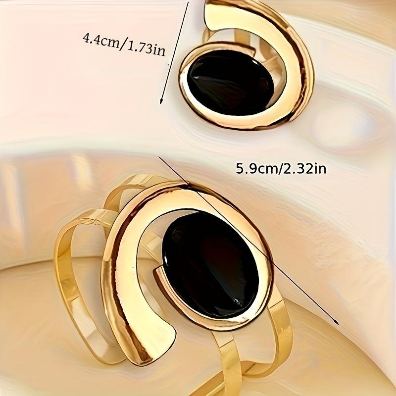 Set Womens For Jewelry Fashion Minimalist And Versatile 18k Goldplated Bracelet With Open Ring Design