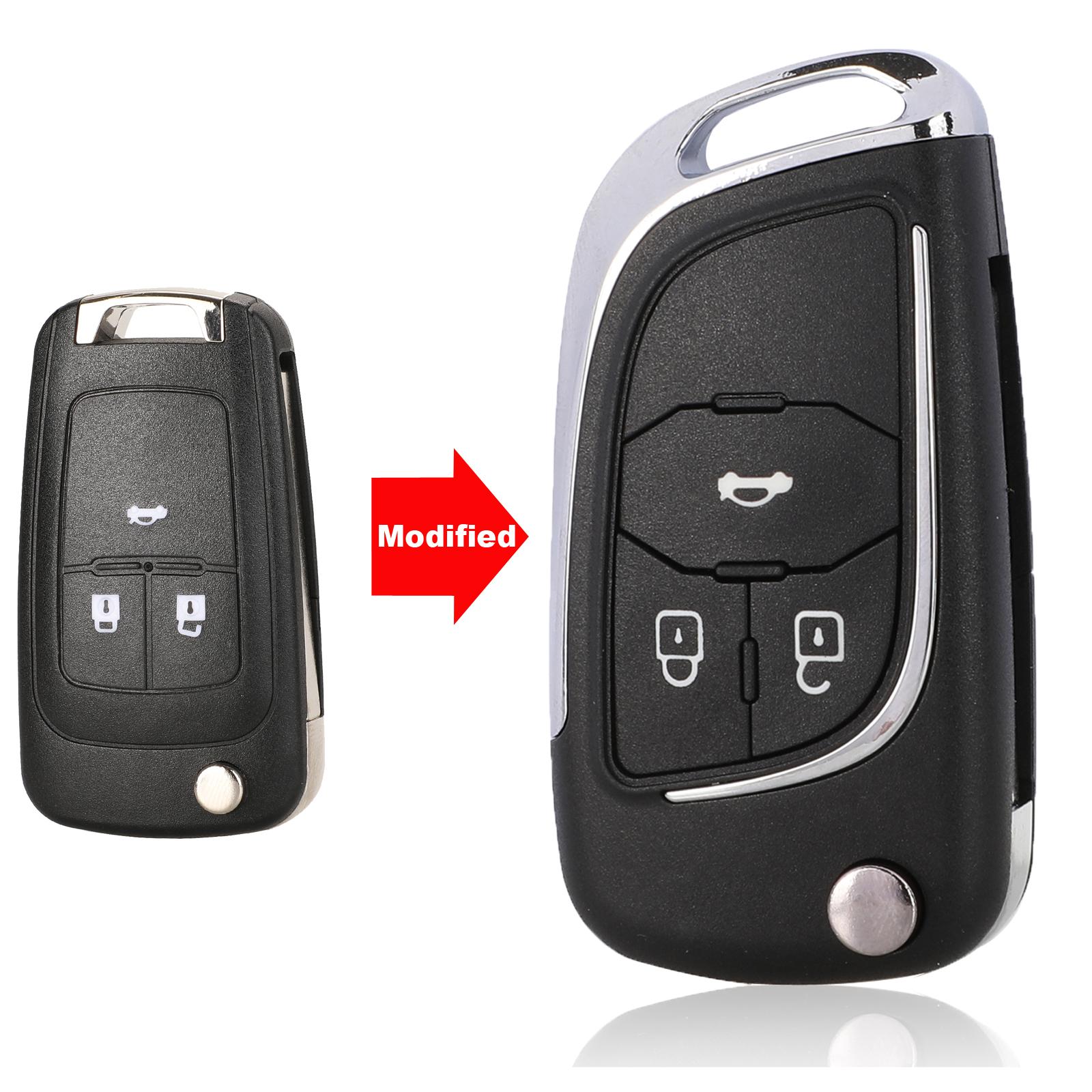 

jingyuqin модифицированный складной чехол для дистанционного ключа автомобиля для Chevrolet Cruze Epica Lova Camaro Impala 2 3 4 5 кнопок HU100 крышка сожжены оранжевый