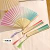Retro Folding Hand Fan Chinese Style Dancing Fan Vintage Art Craft Elegent Photo Props Portable Woman Fans Wedding Gifts