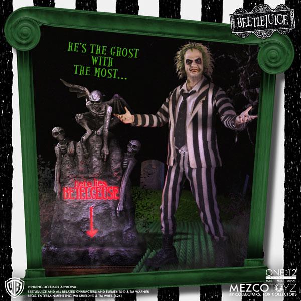 One:12 Collective Beetlejuice 1/12 Action Figure DX Edition by Mezco