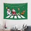 Christmas Knit Heart Pattern Tapestry Bedroom Decoration Wall Hanging Blanket Tapestry Cool Stuff For Room
