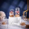 24 Pack Glass Cloche Dome Wedding Decorations Glass Bottles with Cork Stoppers Decoration Message Glass Bottle Vial Cork Candy