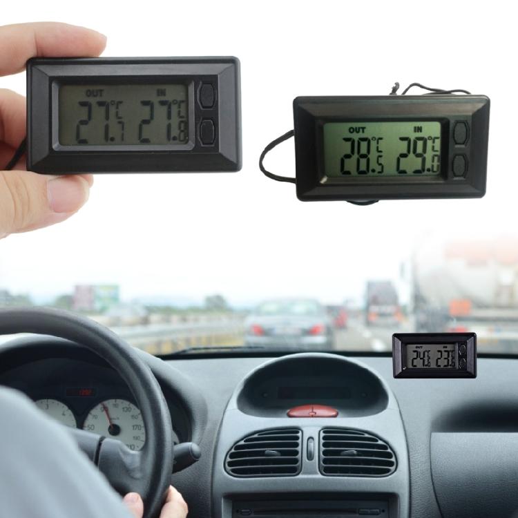 Car Temperature Gauge Digital LCD Display Thermometer Easy To Read Display
