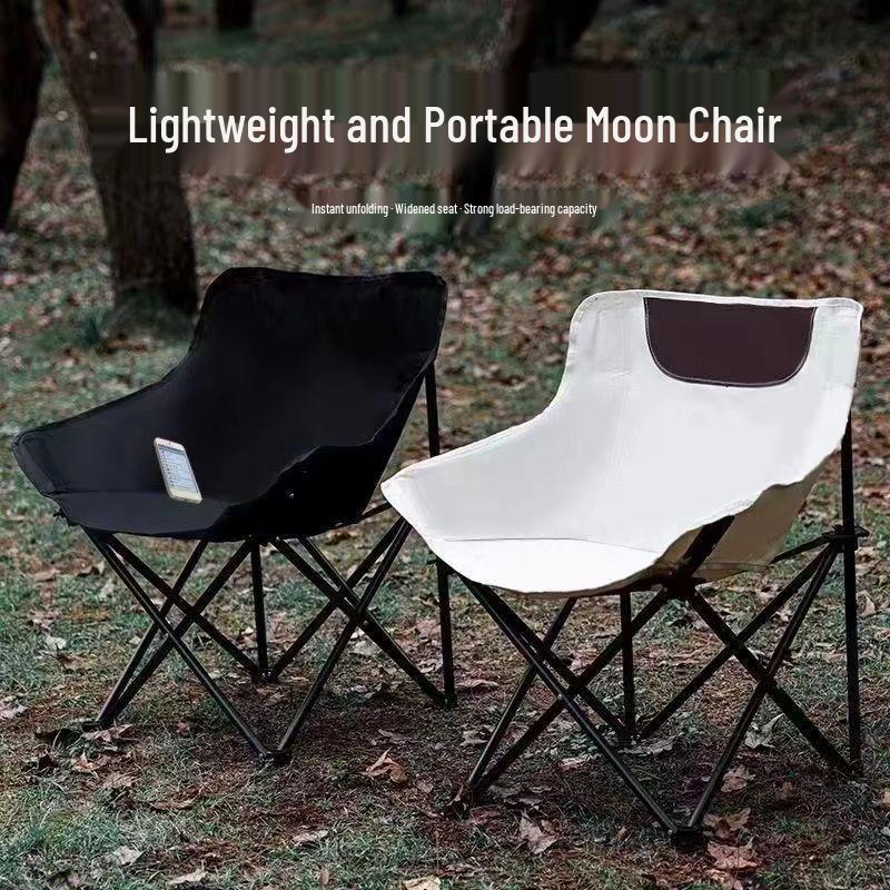 Portable Outdoor Moon Chair for Camping, Picnics, Travel, and Art Sketching