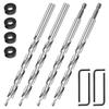 Woodworking Twist Drill Bit Set Four Slot Four Blade Woodworking Support Drill Auger Drill Bits 10-25mm Reaming Drill Bit