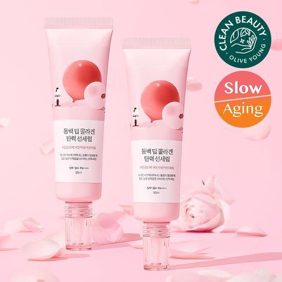 ROUND LAB Camellia Deep Collagen Elasticity Sun Serum 50ml+50ml Set Planning