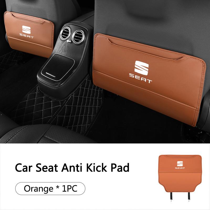Leder Autositz Rückseite Schutzmatte Anti-Tritt-Schutz Anti-Schmutz-Pads für Seat Leon FR FR+ Cupra Ibiza Altea Racing Alhambra Arona