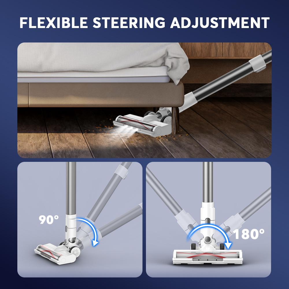 Teendow V08 Pro Cordless Vacuum Cleaner,25kPa Powerful Suction,Handheld Vacuum Cleaner Suitable For Home,2200mAh Battery
