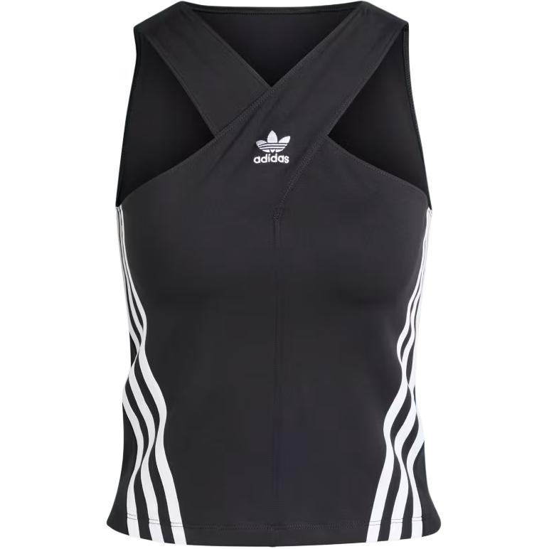 adidas Originals Women s Crisscross Neckline Tank Top Black JM9258 XL