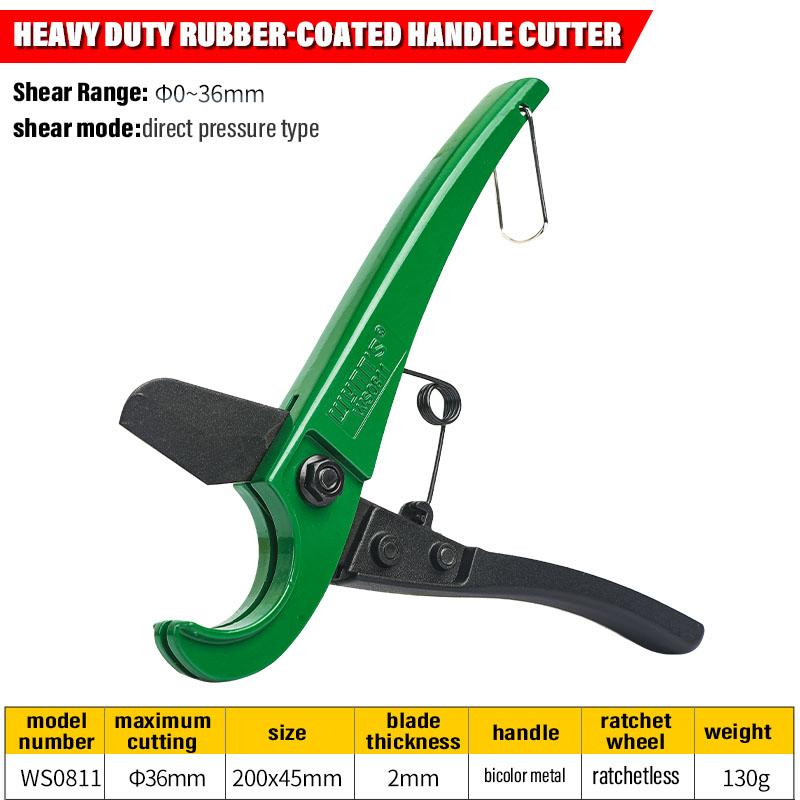 

WYNNS Труборез ПВХ/ПУ/ПП/ПЭ/ППР Пластиковые ножницы-резак До 32мм 42мм 63мм 72мм Трещоточные ножницы для труб Шланговые ручные инструменты CHINA