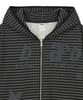 Dandel Dd Type Stripe Hoodie Zip-Up (Black)