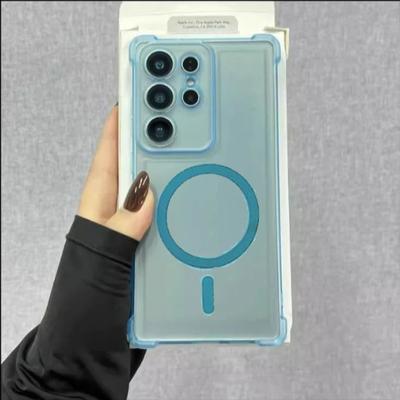 Magnetische kabellose Lade-Stoßfeste Hülle für SamSung Galaxy A56 A36 A16 A06 5G A55 A35 A25 A15 A05 S Magsafe Klare Bumper-Abdeckung