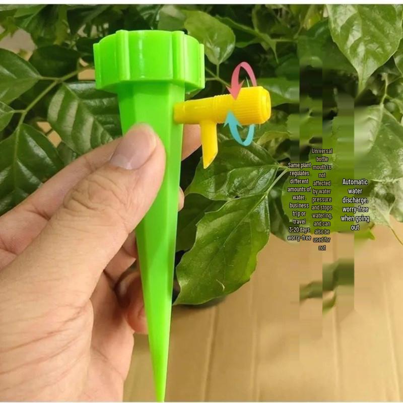 Bonsai Automatic Watering Device with Adjustable Drip Flow and Control Valve