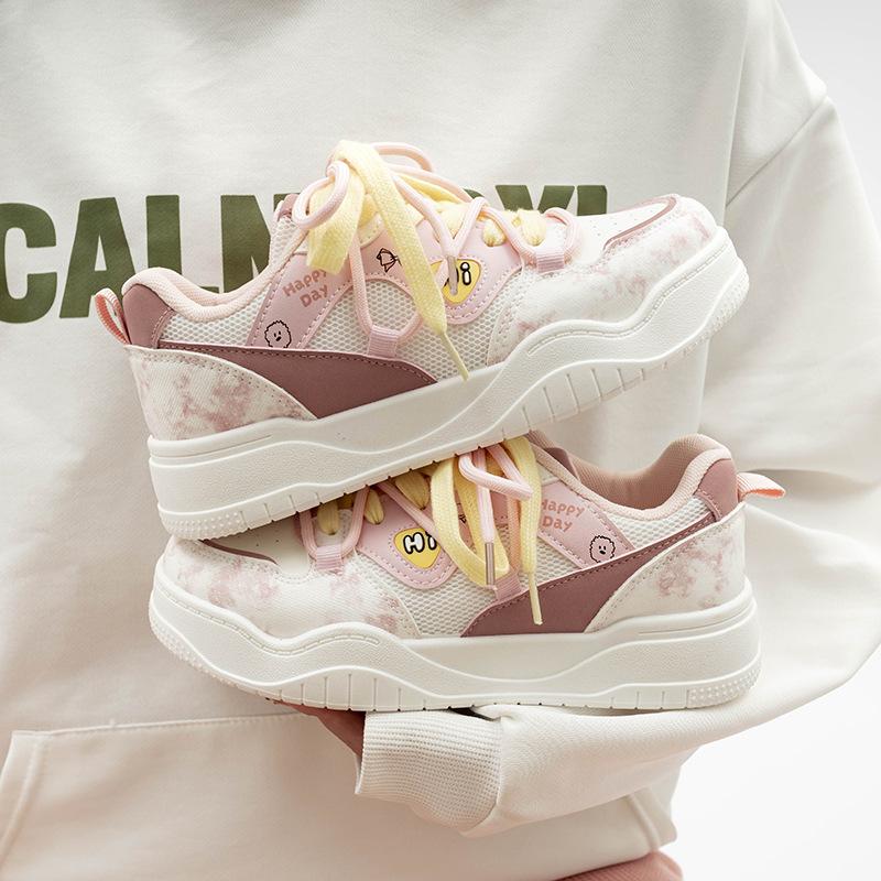 

Bell dopamine thick-soled breathable little white shoes casual shoes trendy spring round head leather board shoes 36