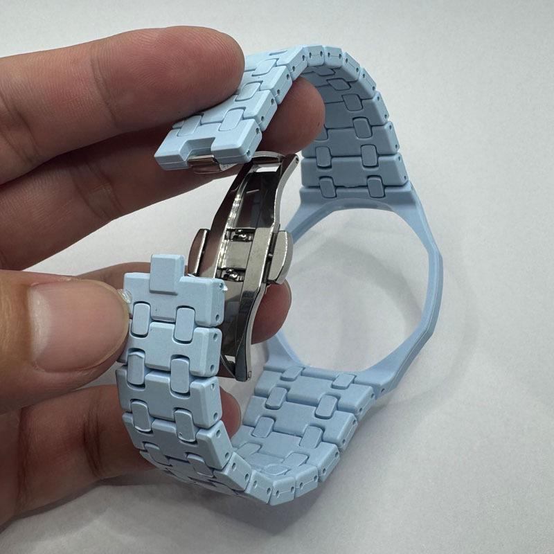 Bioceramic Watch Strap for Swatch X Audemars Piguet Royal Oak Royal Pop
