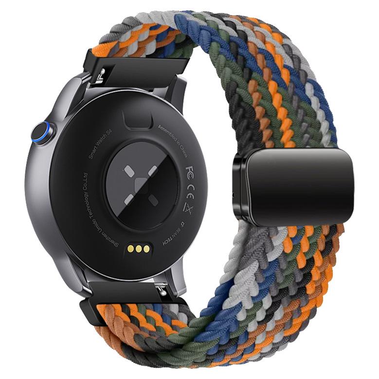 Universal Woven Nylon Magnetic Buckle Watch Band for Huawei/Samsung - 18mm, 20mm, 22mm