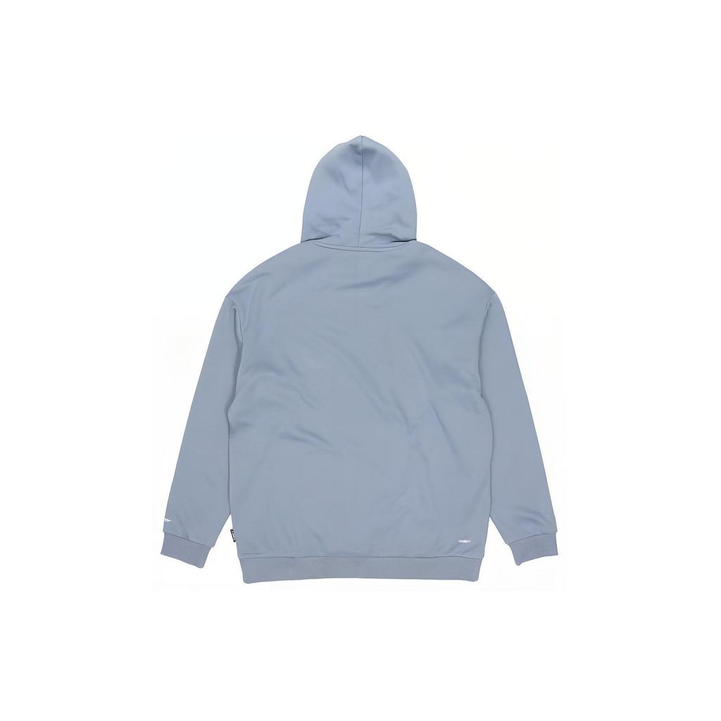 Li Ning Embroidered Logo Loose Hooded Fleece Sweatshirt Unisex Sweatshirt Firestone-Blue AWDRC33-3