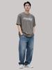 ZBLACK Zenith Black Underline Milano Oversized Short Sleeve Dust Beige