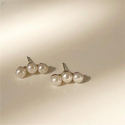 Orecchini Semplici Carini con Perle per Donne Nuovo Stile Coreano Pendientes Gioielli Vendita all'Ingrosso