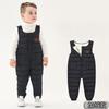 Baby Kinder Verdickte Fleece Latzhose Offener Schritt Winter Baumwolle Gepolsterte Hose Für Jungen Mädchen